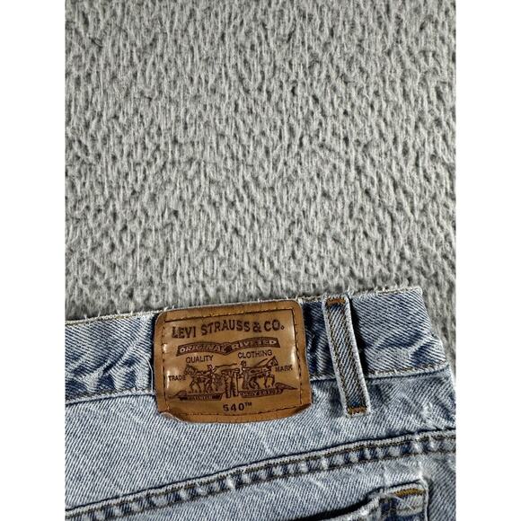 Vintage Levis 540 Brown Tab Jeans Men 38x30 Light Wash Denim - Picture 11 of 11